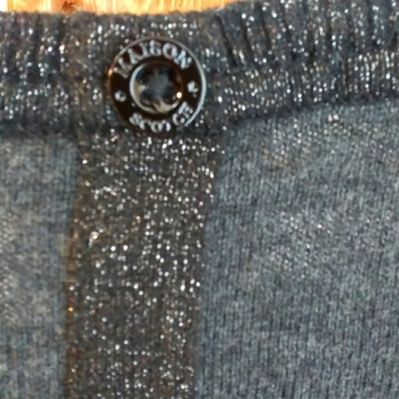 Maison Scotch Wool Blend Gray Pullover Sweater Blouse Long Sleeves Size 2 Sequin - Picture 10 of 16